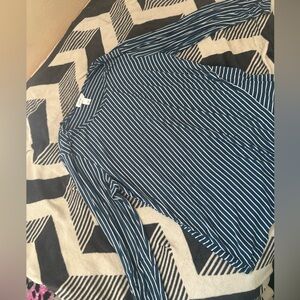 Jaclyn Smith Collection Striped Top Blouse Plus Size XL